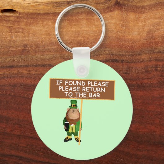 Funny leprechaun sleutelhanger (Voorkant)