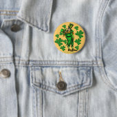 Funny leprechaun St. Patrick's day button (In situ)