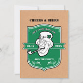 Funny Leprechaun St. Patrick's Day Party Kaart (Voorkant)