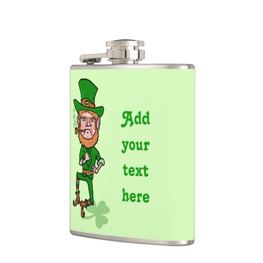 Funny Leprechaun St Patricks Day Persoonlijk Heupfles (Links)