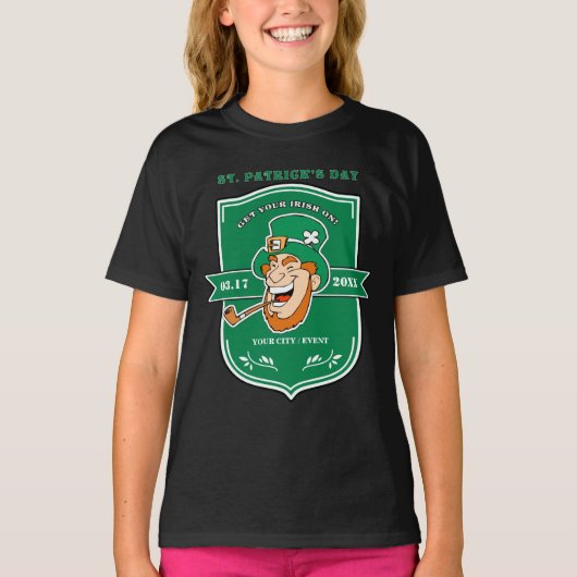 Funny Leprechaun St. Patrick's Day T-shirt (Voorkant)
