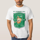 Funny Leprechaun St. Patrick's Day T-shirt (Voorkant)