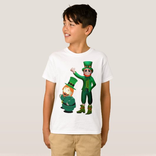 Funny Leprechaun St.Patrick's Day T-shirt (Voorkant volledig)