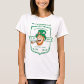 Funny Leprechaun St. Patrick's Day T-shirt (Voorkant)