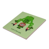 Funny Leprechaun Tegeltje (Zijkant)