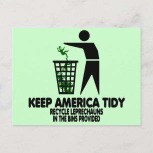 Funny Leprechauns Briefkaart
