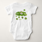 Funny Leprochaun St. Patricks Day Baby Romper (Achterkant)