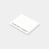 Funny leraar citeert post-it noten post-it® notes (Schuin)