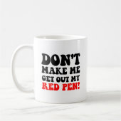 Funny leraar koffiemok (Links)