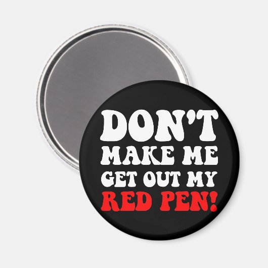 Funny leraar magneet (Voorkant / Achterkant)