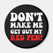 Funny leraar magneet (Voorkant)