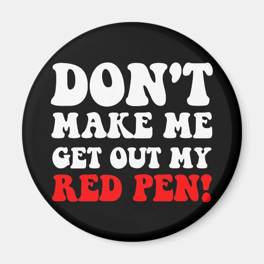 Funny leraar magneet (Voorkant)