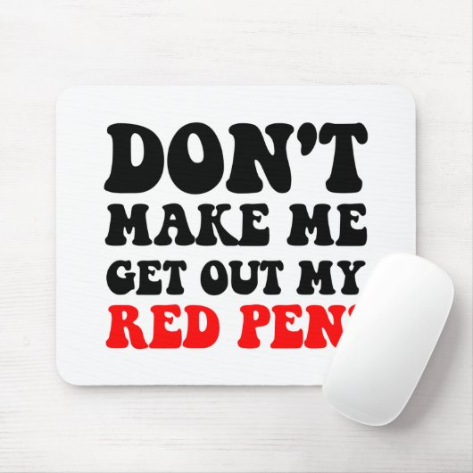 Funny leraar muismat (Met muis)