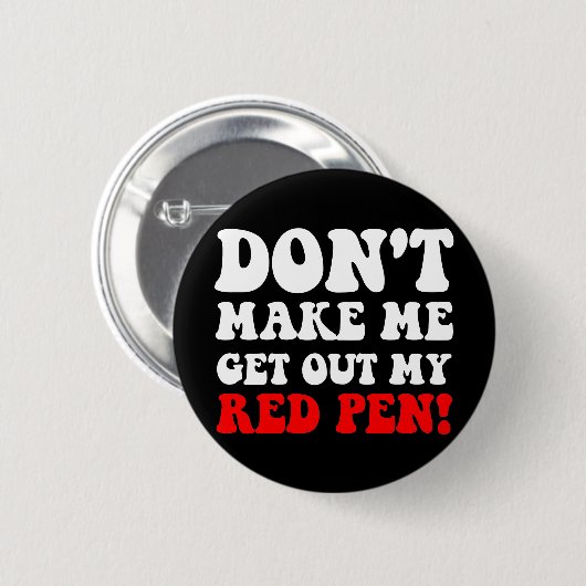 Funny leraar ronde button 5,7 cm (Voorkant /achterkant)