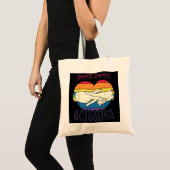 Funny Lesbian Pride Flag Rock Paper Scissors Lesbi Tote Bag (Voorkant (product))