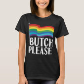 Funny Lesbian T-shirt Lesbian Pride Gay Flag LGBTQ (Voorkant)