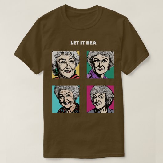Funny Let It Beatoon Album Parodie T-shirt (Design voorkant)