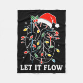 Funny Let It Flow Anatomy Heart Cardiac Nurse Sant Fleece Deken (Voorkant)