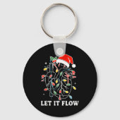 Funny Let It Flow Anatomy Heart Cardiac Nurse Sant Sleutelhanger (Voorkant)