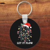 Funny Let It Flow Anatomy Heart Cardiac Nurse Sant Sleutelhanger (Voorkant)