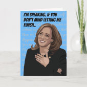 Funny Let Kamala Finish Birthday Kaart (Voorkant)