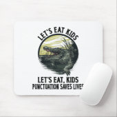Funny Lets Eat Kinder Punctuation bewaart levende Muismat (Met muis)