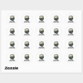 Funny Lets Eat Kinder Punctuation bewaart levende Ronde Sticker (Vel)