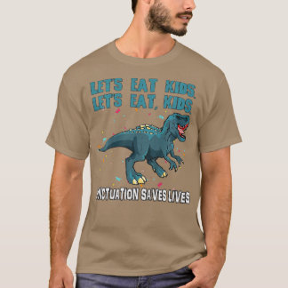 Funny Lets Eat Kinder Punctuation bewaart levende  T-shirt