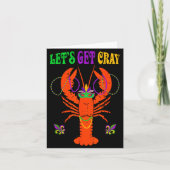Funny Lets Get Cray Crawfish - New Orleans Funny M Kaart (Voorkant)