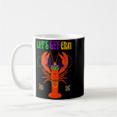 Funny Lets Get Cray Crawfish - New Orleans Funny M Koffiemok (Links)