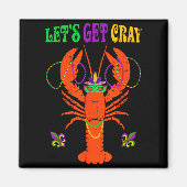 Funny Lets Get Cray Crawfish - New Orleans Funny M Magneet (Voorkant)