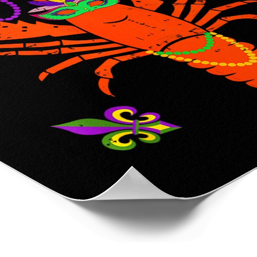 Funny Lets Get Cray Crawfish - New Orleans Funny M Poster (Hoek)