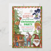 Funny Let's Get Elfed Up Christmas Party Kaart (Voorkant)