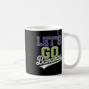 Funny Lets Go Bananas Schattige Bananenfruit Lover Koffiemok
