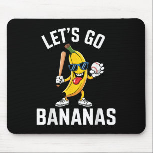 Funny Lets Go Bananas Schattigee Banaan Fruit Love Muismat