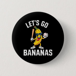 Funny Lets Go Bananas Schattigee Banaan Fruit Love Ronde Button 5,7 Cm