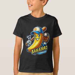 Funny Lets Go Bananas Schattigee Banaan Fruit Love T-shirt