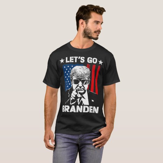 Funny Let's Go Branson Brandon T-shirt (Voorkant volledig)
