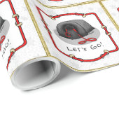 Funny Let's Go! for a Walk Pekingese Dog (black) Cadeaupapier (Rol Hoek)