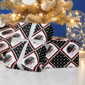 Funny Let's Go! for a Walk Pekingese Dog (black) Cadeaupapier