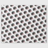 Funny Let's Go! for a Walk Pekingese Dog (black) Cadeaupapier (Vlak)