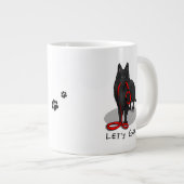 Funny Let's Go! Walk Belgian Sheepdog (black 1) Grote Koffiekop (Voorkant rechts)
