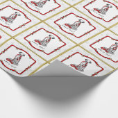 Funny Let's Go! Walk Dalmatian Dog (black 1) Cadeaupapier (Hoek)