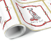 Funny Let's Go! Walk Dalmatian Dog (black 1) Cadeaupapier (Rol Hoek)