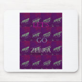 Funny Lets Go Zebra Hakuna Matata motif Design Co Muismat (Voorkant)