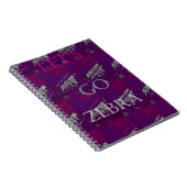 Funny Lets Go Zebra Hakuna Matata motif Design Co Notitieboek (Rechterzijde)