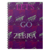 Funny Lets Go Zebra Hakuna Matata motif Design Co Notitieboek (Voorkant)