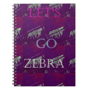 Funny Lets Go Zebra Hakuna Matata motif Design Co Notitieboek