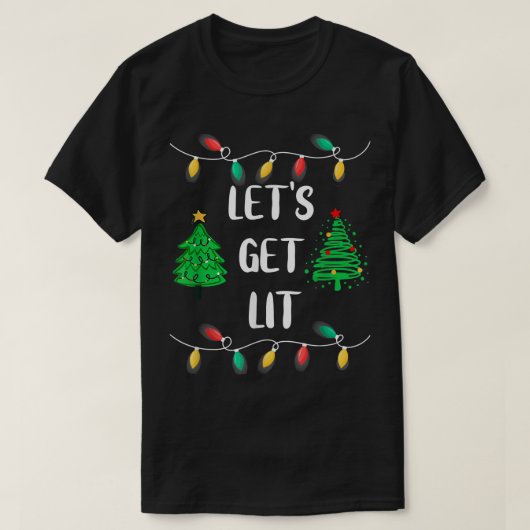 Funny Lets krijgen een klein kerstlicht T-shirt (Design voorkant)