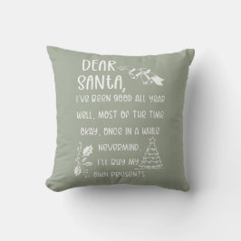 Funny Letter to Santa Christmas Xmas gifts Kussen